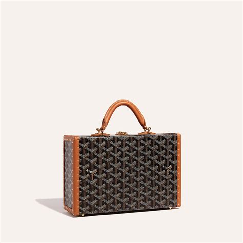 grand hôtel trunk bag goyard price|GOYARD Goyardine Grand Hotel Trunk Bag Grey.